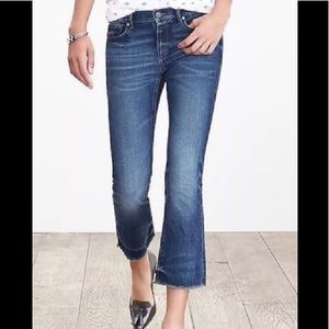 Ban. Rep. Cropped Frayed Girlfriend Jeans Like New